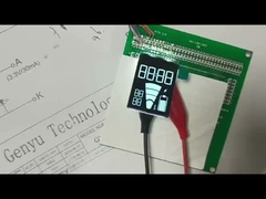 वीए एलसीडी डिस्प्ले सफेद ग्राफिक्स ब्लैक पैनल लंबी पट्टी 4.5V 9PIN