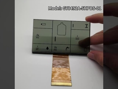 3.0V कस्टम एलसीडी पैनल ब्लैक सिल्क स्क्रीन सेगमेंटेड टीएन ट्रांसमिसिव एफपीसी कनेक्ट