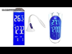 कस्टम एलसीडी स्क्रीन एचटीएन सेगमेंट ब्लू ज़ेब्रा व्हाइट बैकलाइट डेस्क लैंप के लिए