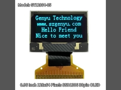 मैट्रिक्स प्रकार 0.96 इंच OLED स्क्रीन 128x64 पिक्सल SSD1306 30pin Soldering FPC