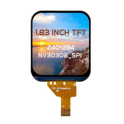 NV3030B ड्राइवर IC 240*284 IPS 1.83 TFT LCD 15pin FPC 4-SPI कलर LCD टच स्क्रीन मॉड्यूल उच्च तापमान प्रतिरोध के साथ