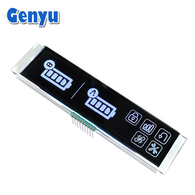 अच्छी कीमत 4.5V 9PIN VA एलसीडी डिस्प्ले सफेद ग्राफिक्स ब्लैक पैनल लंबी पट्टी ऑनलाइन