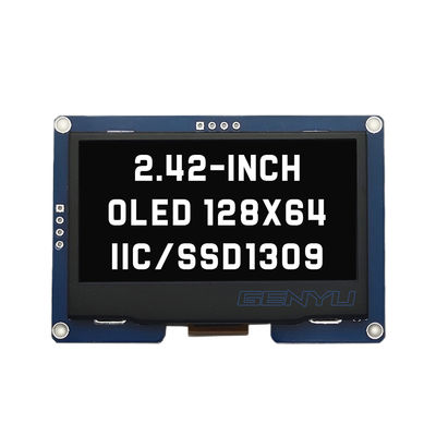 अच्छी कीमत 2.42 Inch OLED Display Module LCM 4 PIN IIC I2C SSD1309 Driver 128x64 Dots in Genyu White/Blue/Yellow/Green ऑनलाइन