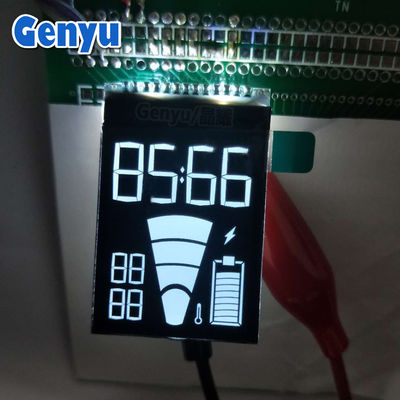 COG+PIN ब्लैक सेगमेंटेड एलसीडी डिस्प्ले ST7035 I2C
