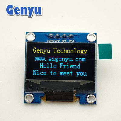 SSD1306 0.96' OLED डिस्प्ले मॉड्यूल Y&B 128x64 डॉट्स 4PIN I2C इंटरफ़ेस
