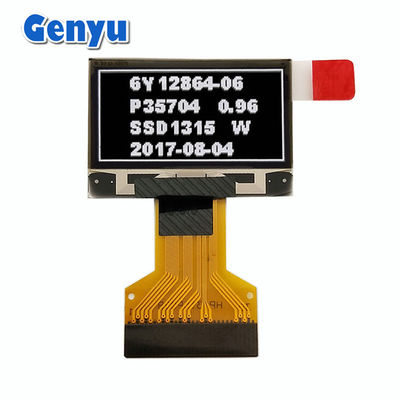 अच्छी कीमत सफेद ग्राफिक्स 0.96 इंच OLED डिस्प्ले 128*64 डॉट्स 0.5mm 30pin FPC कनेक्टर ऑनलाइन