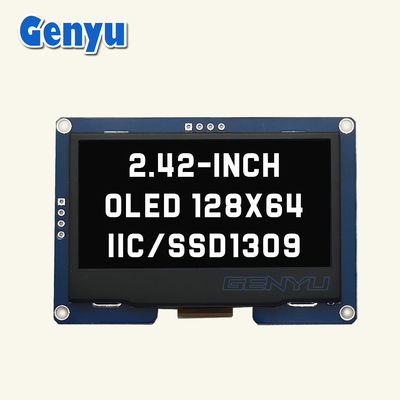 अच्छी कीमत मोनोक्रोम 2.42 इंच OLED डिस्प्ले 128x64 रिज़ॉल्यूशन SSD1309 I2C इंटरफ़ेस ऑनलाइन