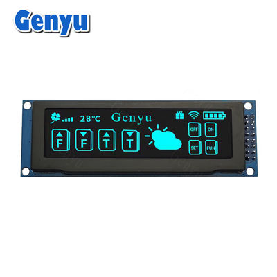 अच्छी कीमत 3.12 इंच नीला रंग 256x64 OLED डिस्प्ले SSD1322 OLED डिस्प्ले SPI इंटरफ़ेस ऑनलाइन