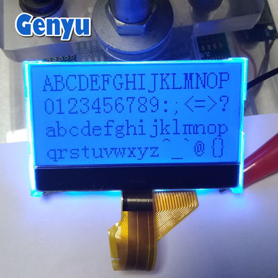 2.7 इंच 128x64 ग्राफिक एलसीडी डिस्प्ले FSTN COG ब्लू बैकलाइट 3.3V 26PIN FPC