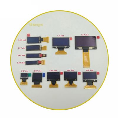डॉट मैट्रिक्स OLED स्क्रीन 128x32 128x64 256x64 I2C SPI माइक्रो डिस्प्ले 0.42/0.49/0.66/0.69/0.78/0.87/0.91/0.96/1.3/1.54/2.42